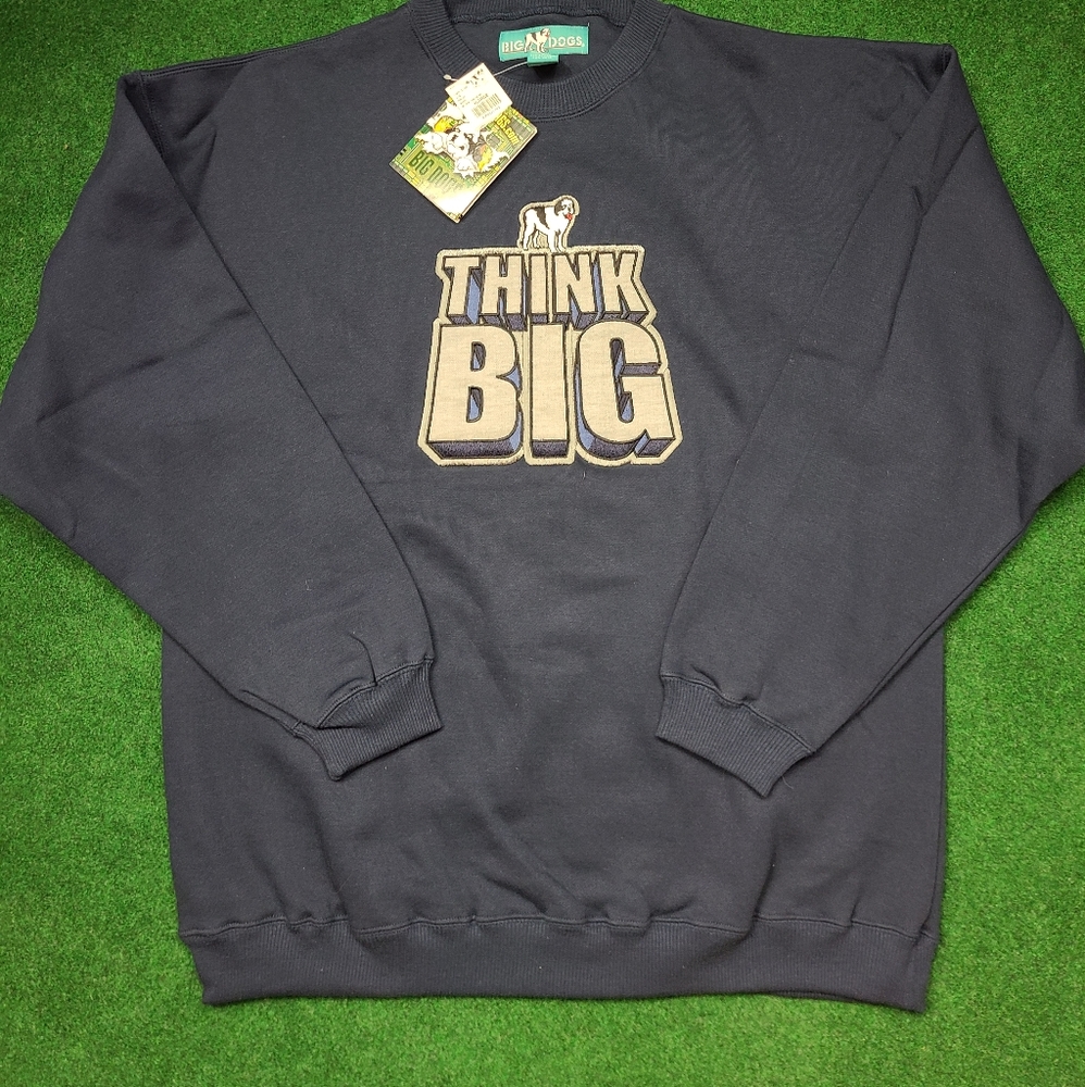 NWT VTG Big Dogs XL Blue Sweatshirt 🔥
